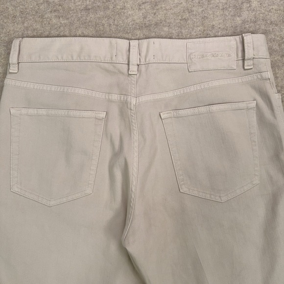Ermenegildo Zegna Jeans Mens 34 Ivory Stretch Five Pocket Cotton Blend *34x28* - Picture 7 of 16